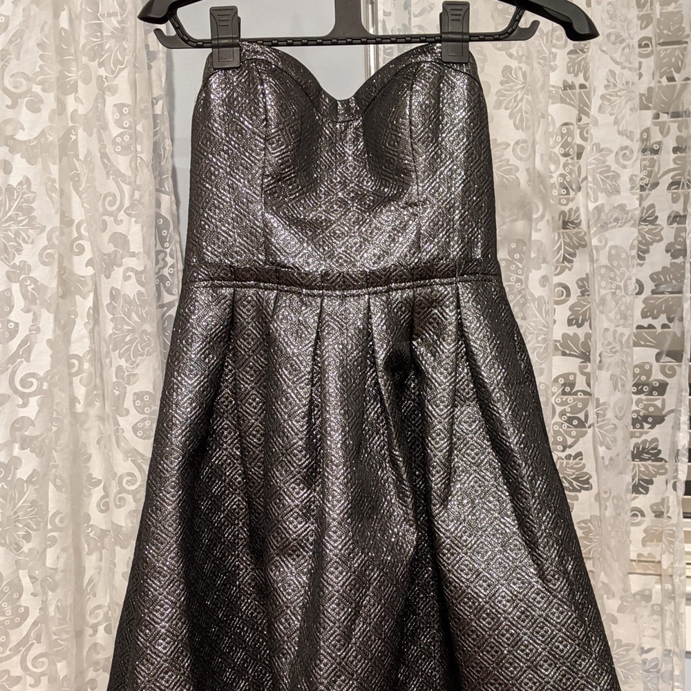 Guess silver metallic cocktail dress. Worn once
